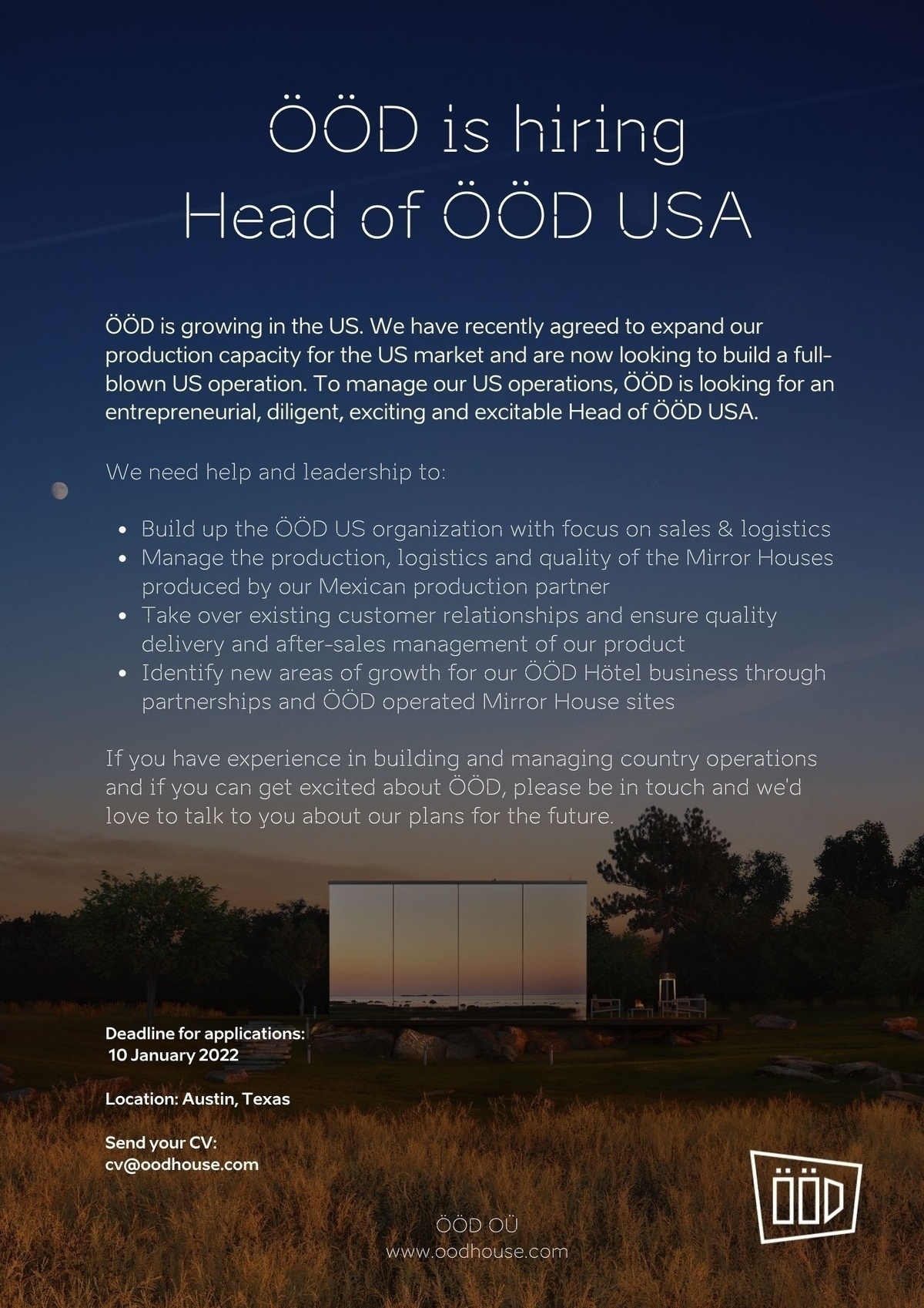 ÖÖD OÜ Head of ÖÖD USA