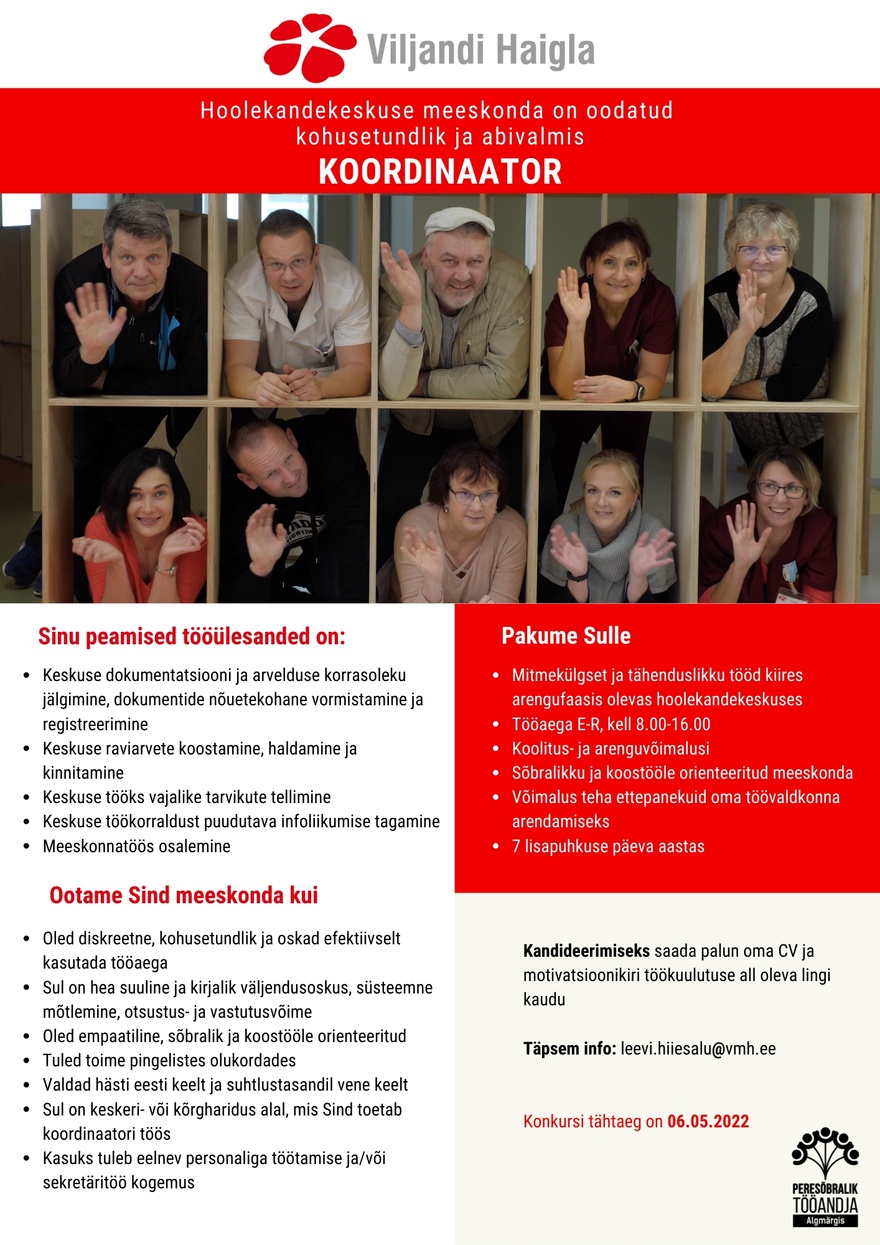 SA VIljandi Haigla Koordinaator