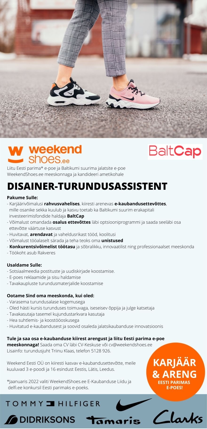 Weekend Eesti OÜ DISAINER-TURUNDUSASSISTENT EESTI PARIMAS E-POES