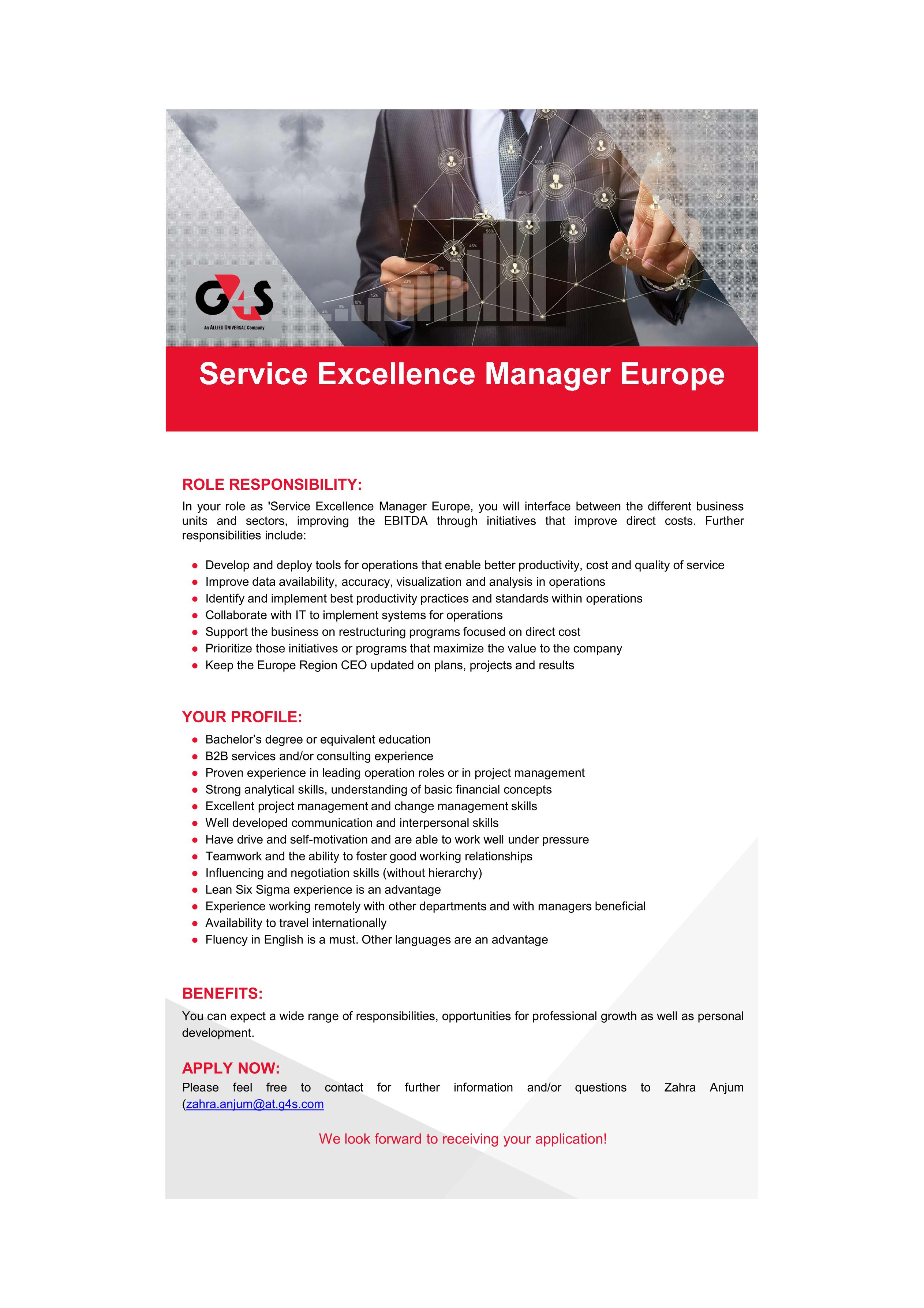 Grupp Service Excellence Manager