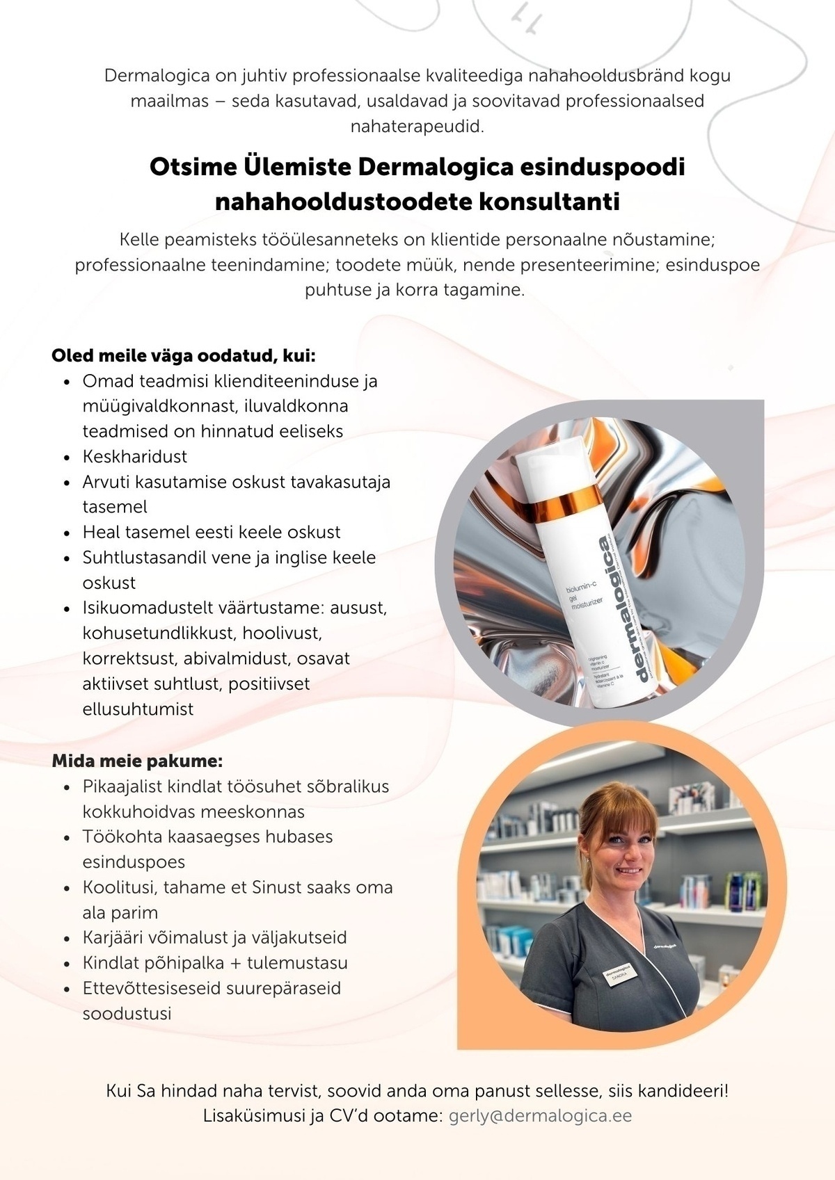Derma Baltic OÜ Ülemiste Dermalogica konsultant