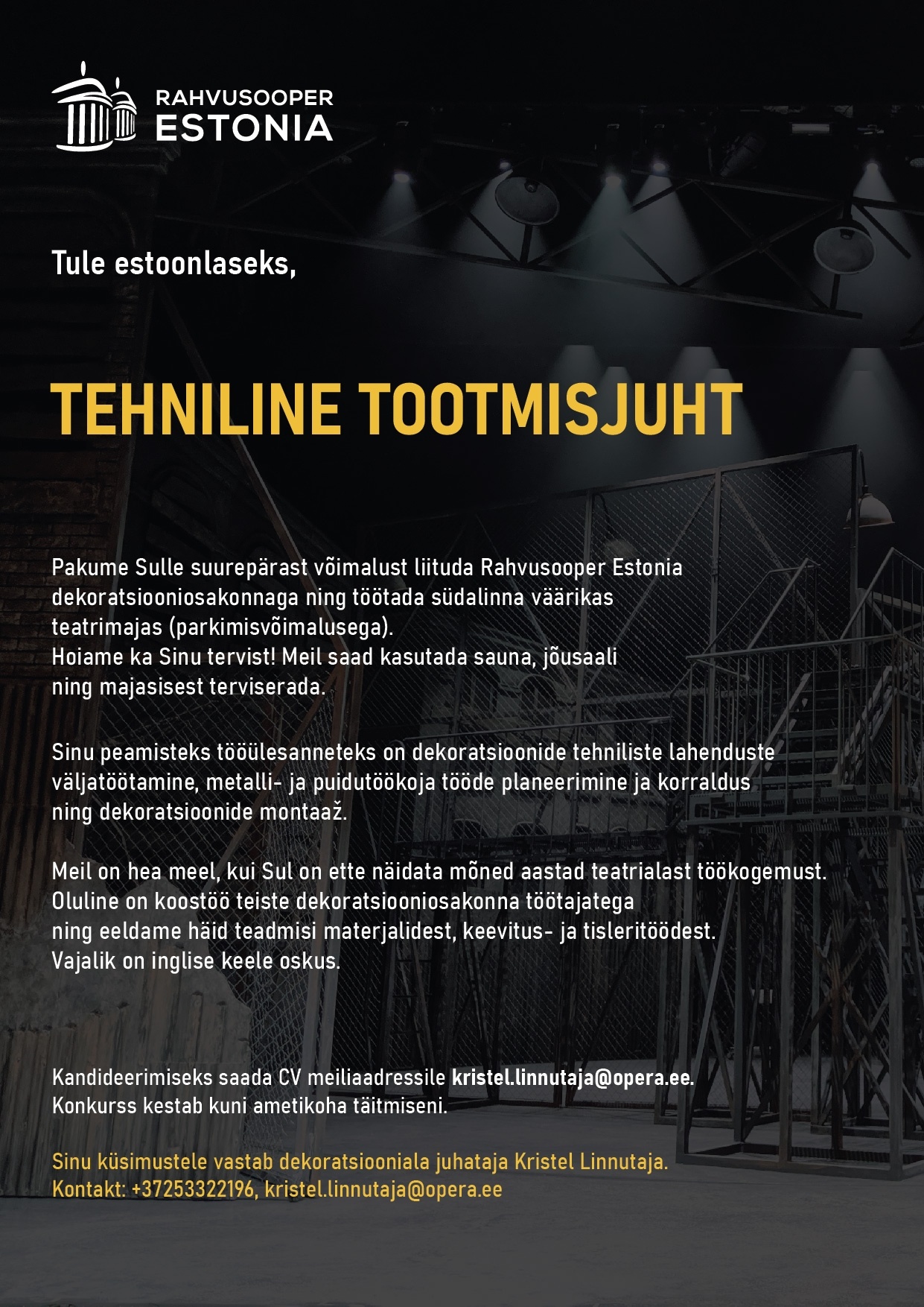 Rahvusooper Estonia Tehniline tootmisjuht