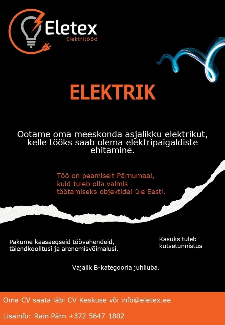 Eletex OÜ Elektrik