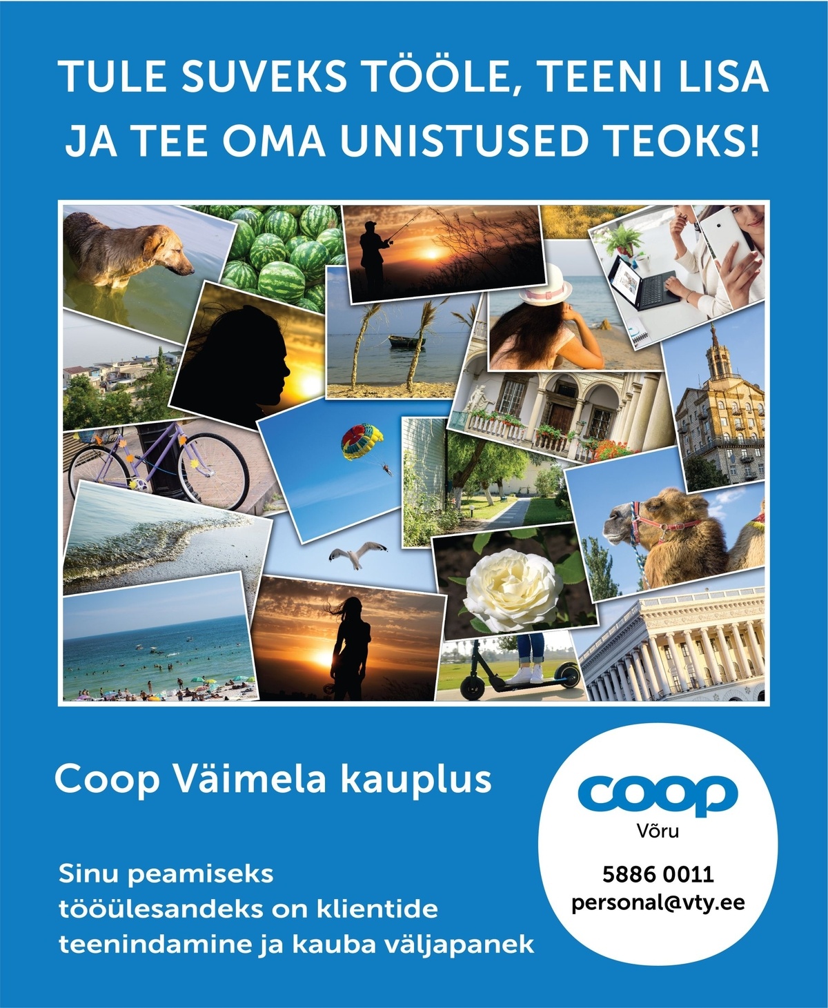 Coop Võru Teenindaja (Väimela kauplus, puhkuste asendaja)