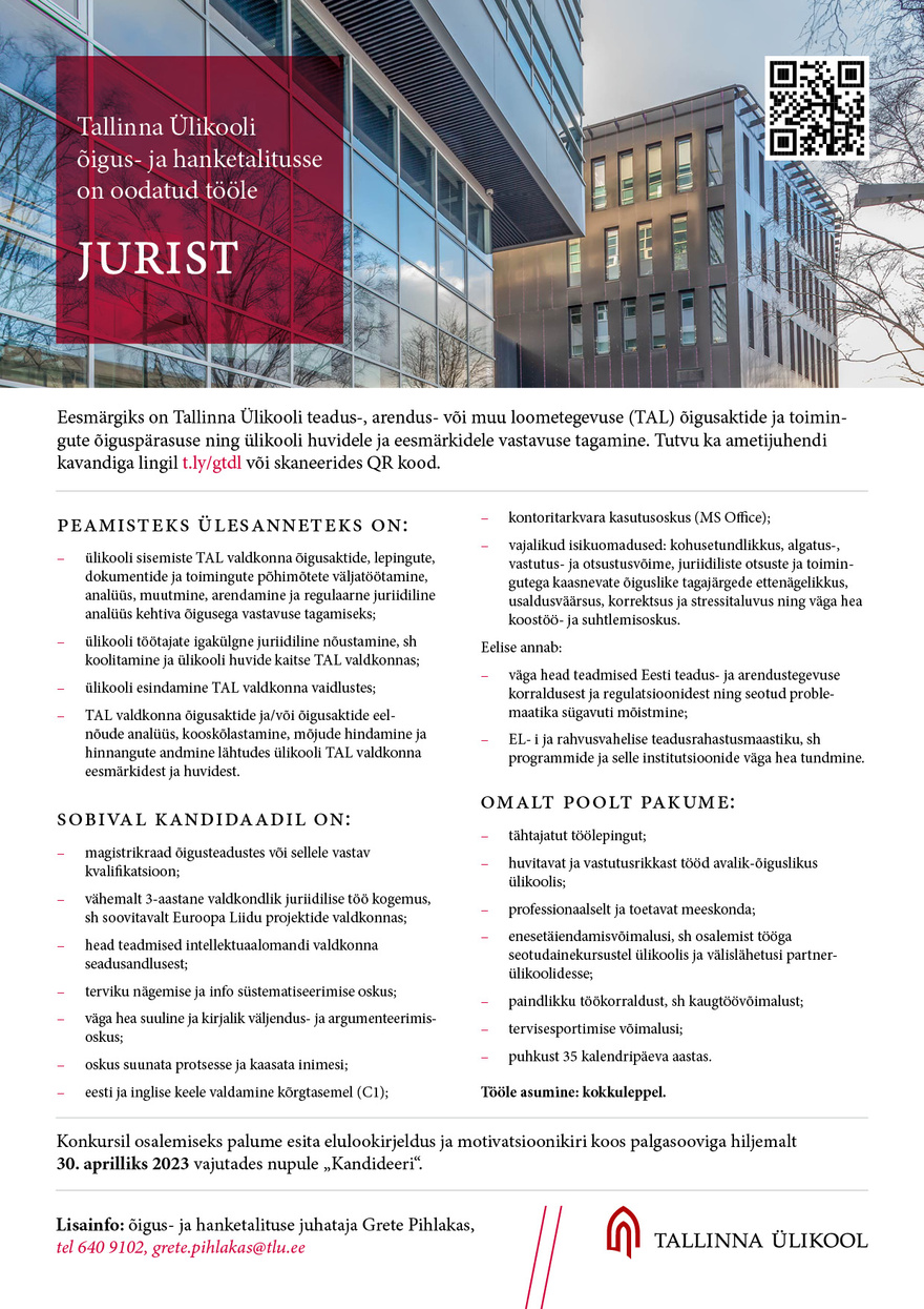 Tallinna Ülikool Jurist