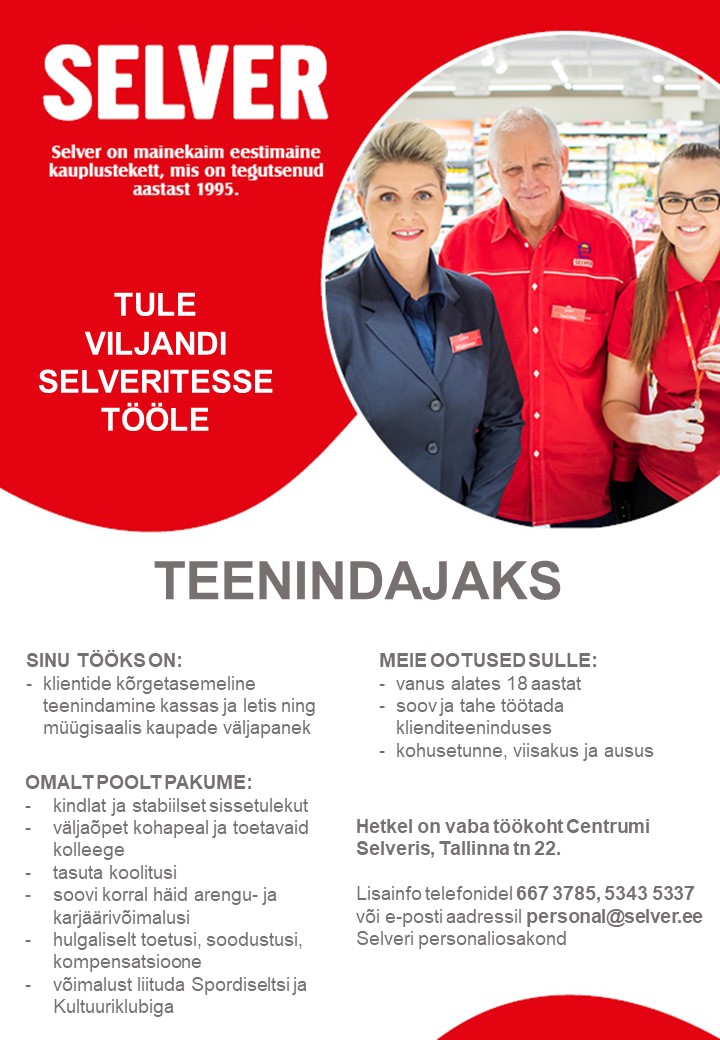 Selver Teenindaja Viljandi Selverites