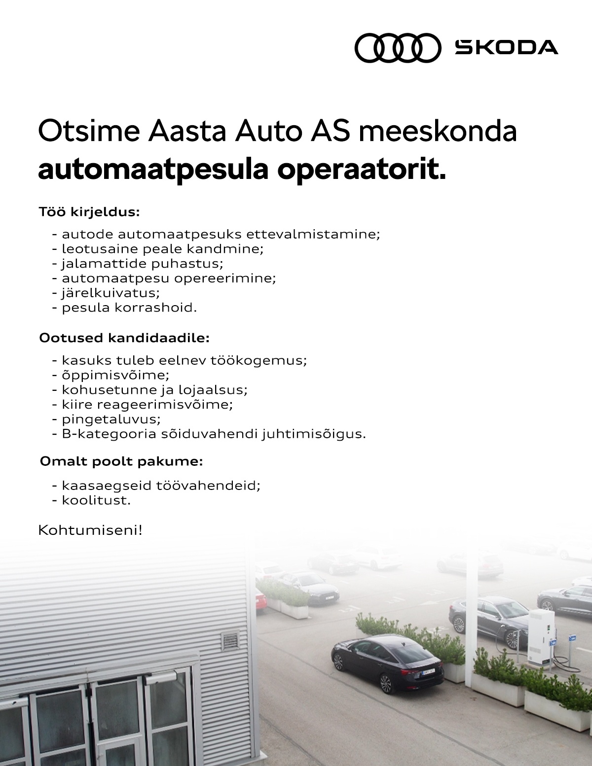 Aasta Auto AS Automaatpesula operaator