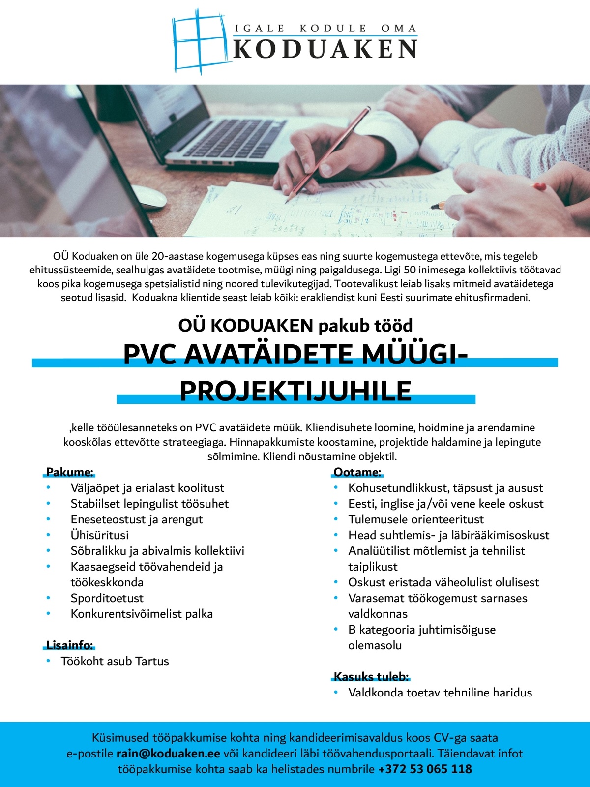 Koduaken OÜ Projektijuht