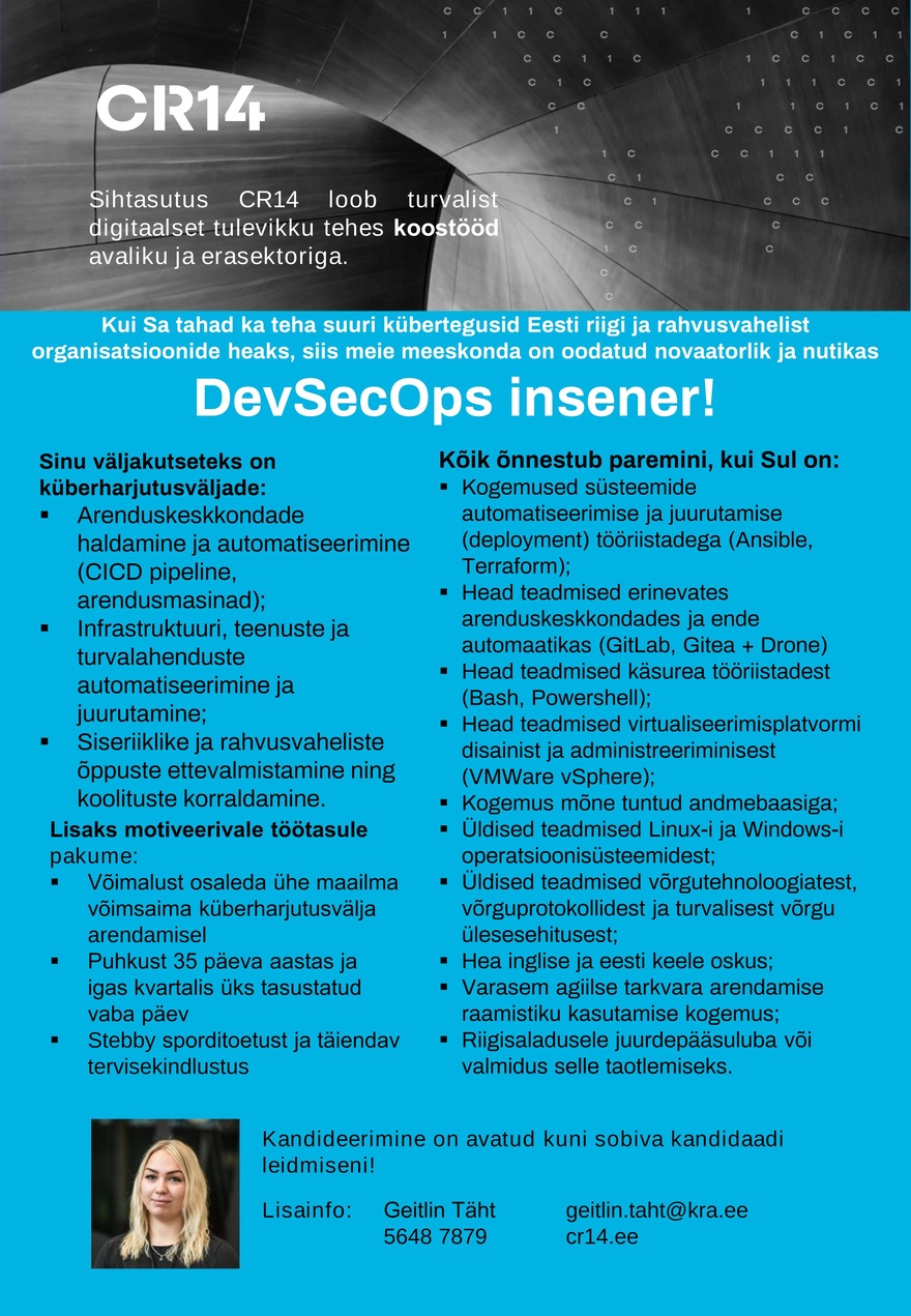 CR14 CR14 DevSecOps insener