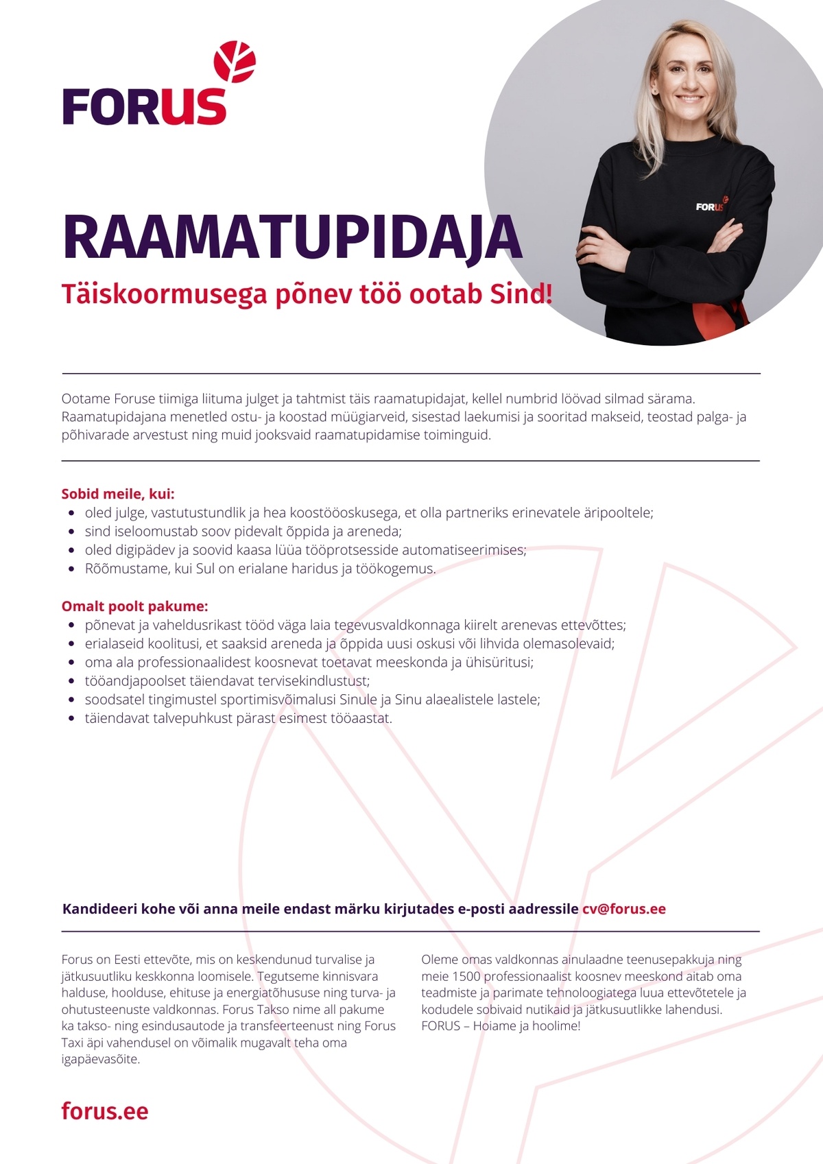 FORUS GRUPP OÜ Raamatupidaja