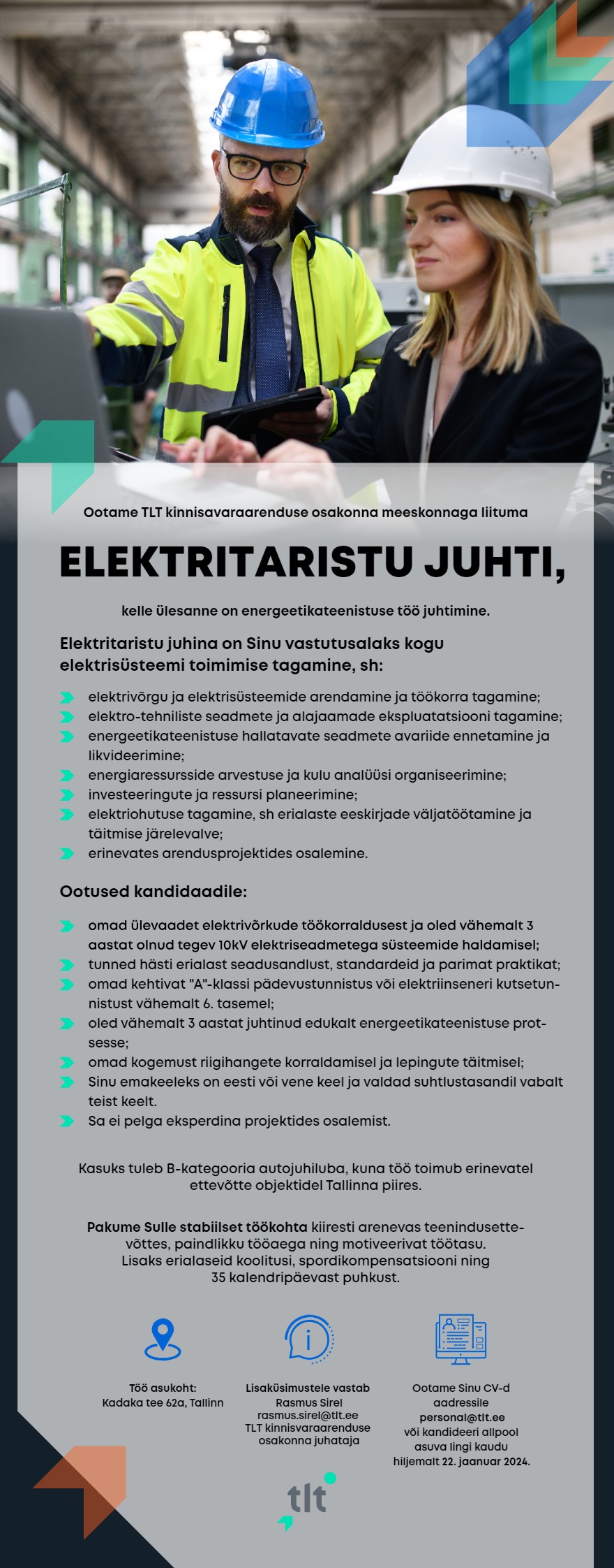 AS Tallinna Linnatransport Elektritaristu juht