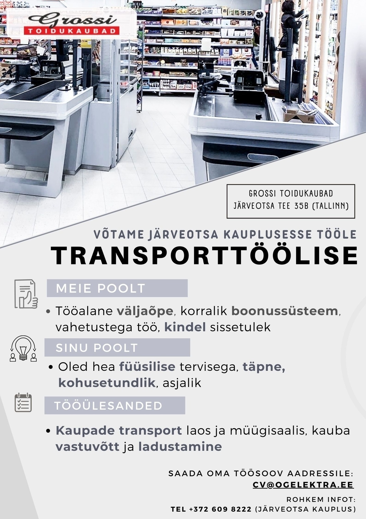 OG Elektra AS Transporttööline (Järveotsa)