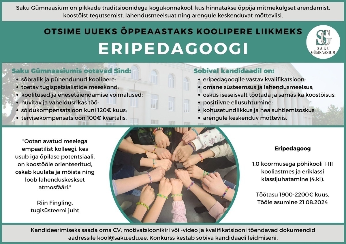 Saku Gümnaasium Eripedagoog