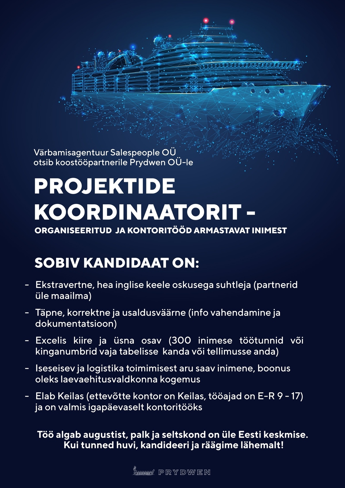 Salespeople OÜ Projektide koordinaator