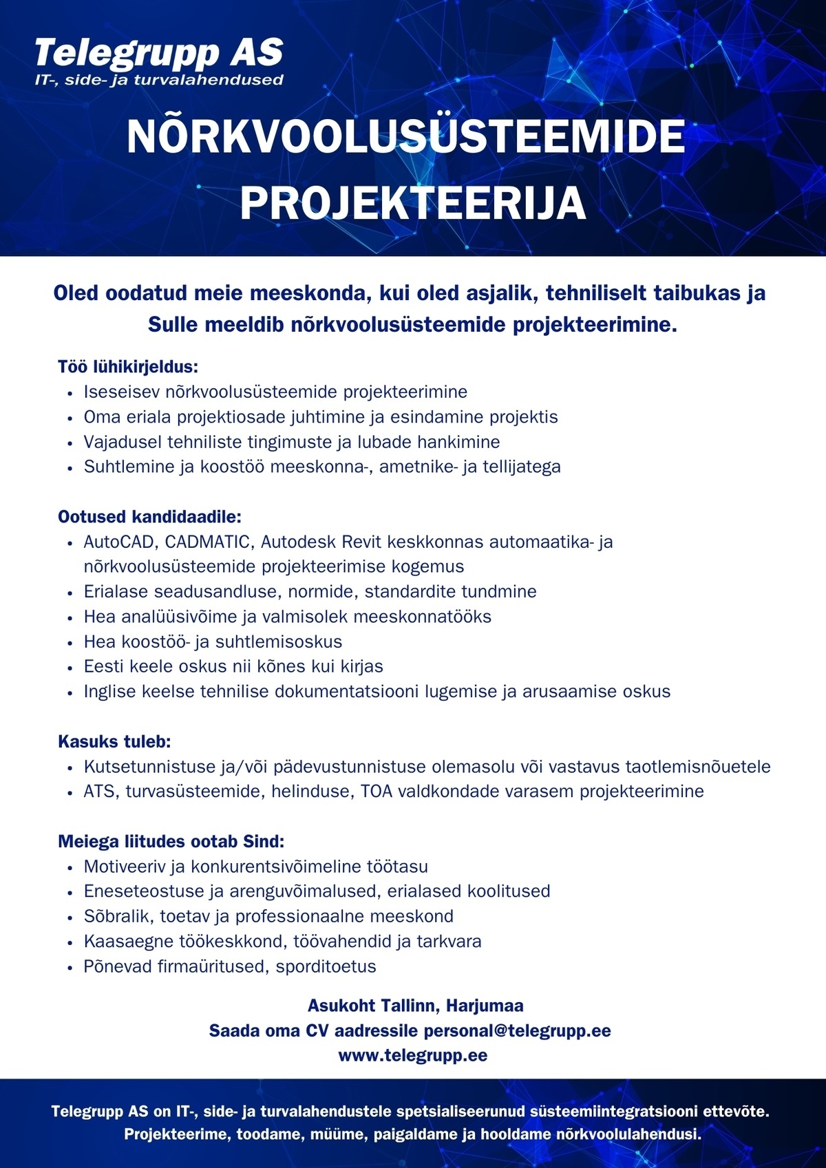 Telegrupp AS Projekteerija