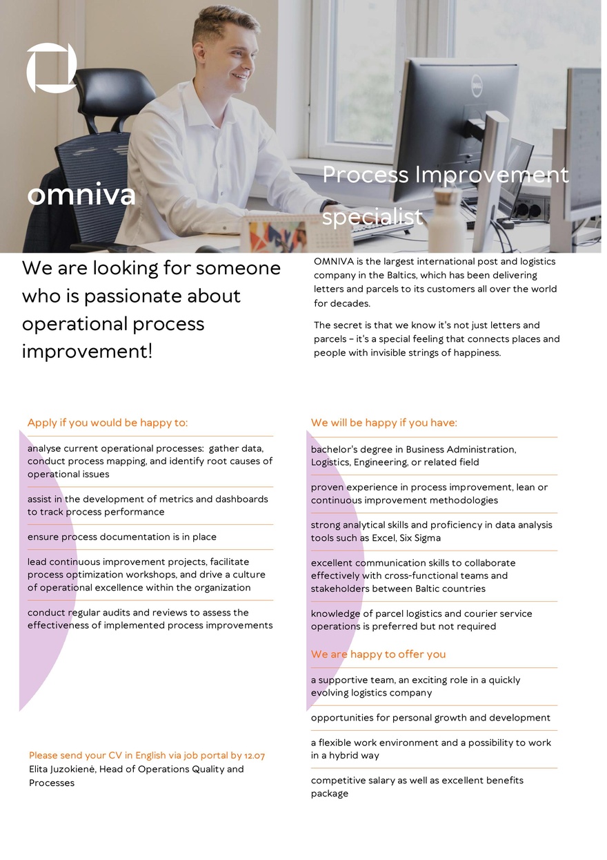 Omniva Process Improvement Specialist