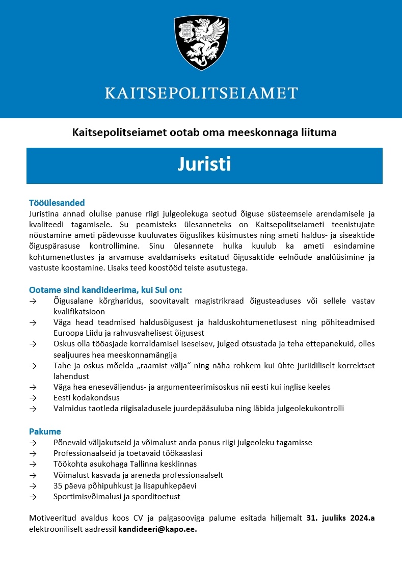 Siseministeerium Jurist