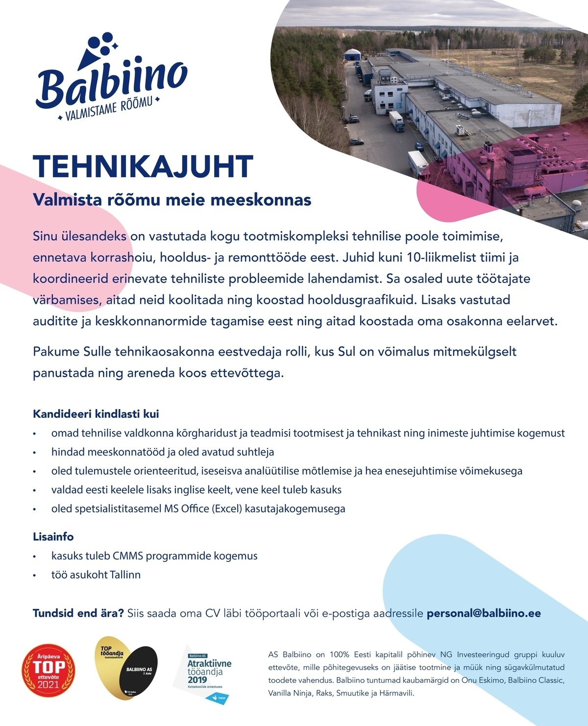 Balbiino AS Tehnikajuht