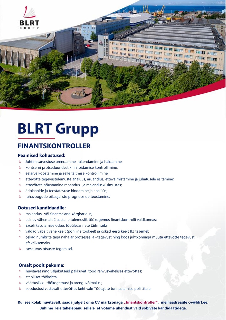 BLRT Grupp Finantskontroller