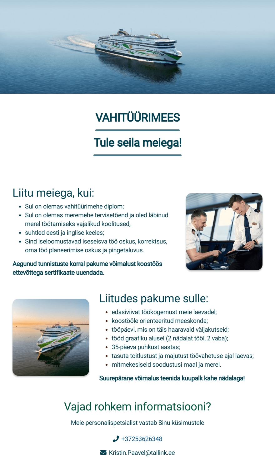 Tallink Grupp AS Vahitüürimees