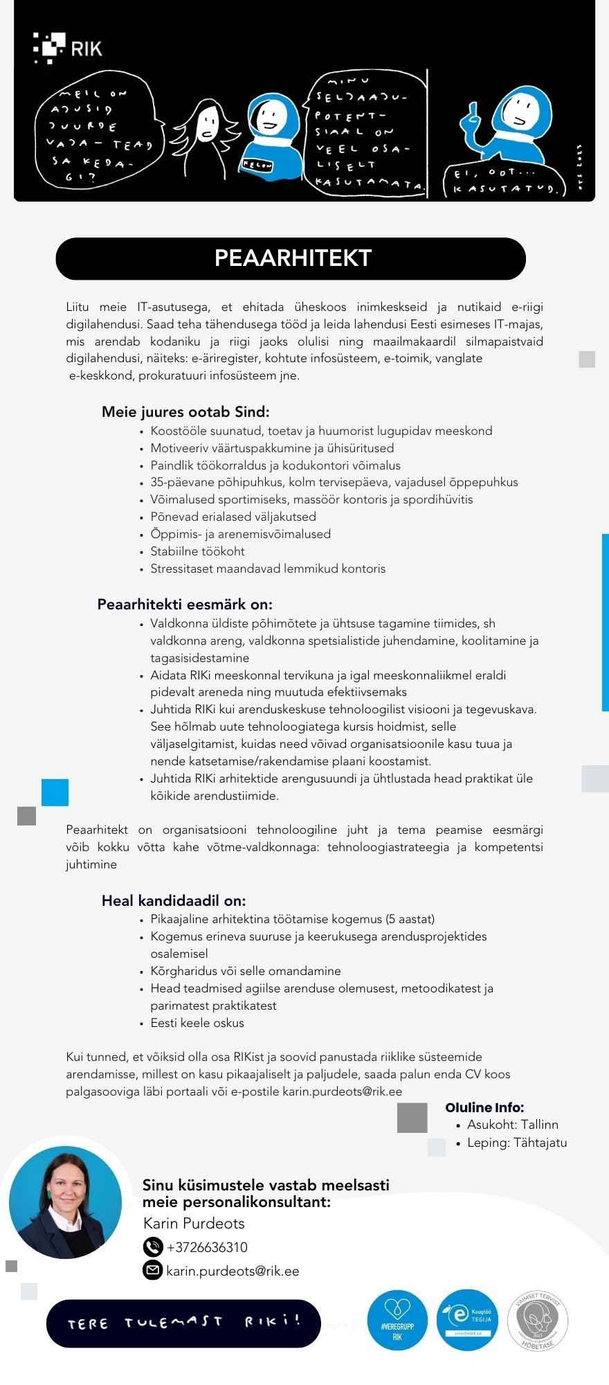 Registrite ja Infosüsteemide Keskus PEAARHITEKT