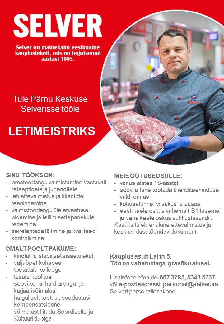 Selver Letimeister Pärnu Keskuse Selveris