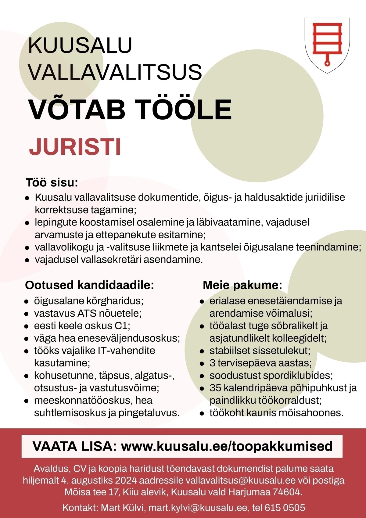 Kuusalu Vallavalitsus Jurist