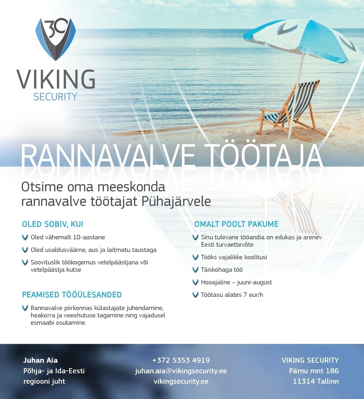 Viking Security AS Rannavalve töötaja Pühajärvele