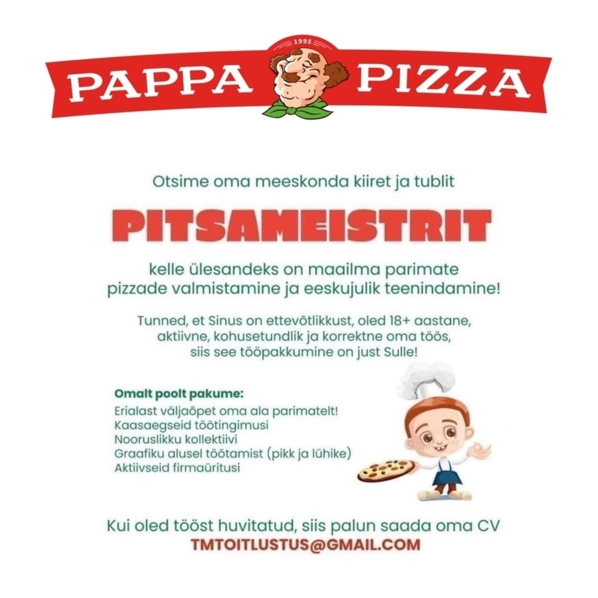 TM Toitlustus OÜ Pizzameister