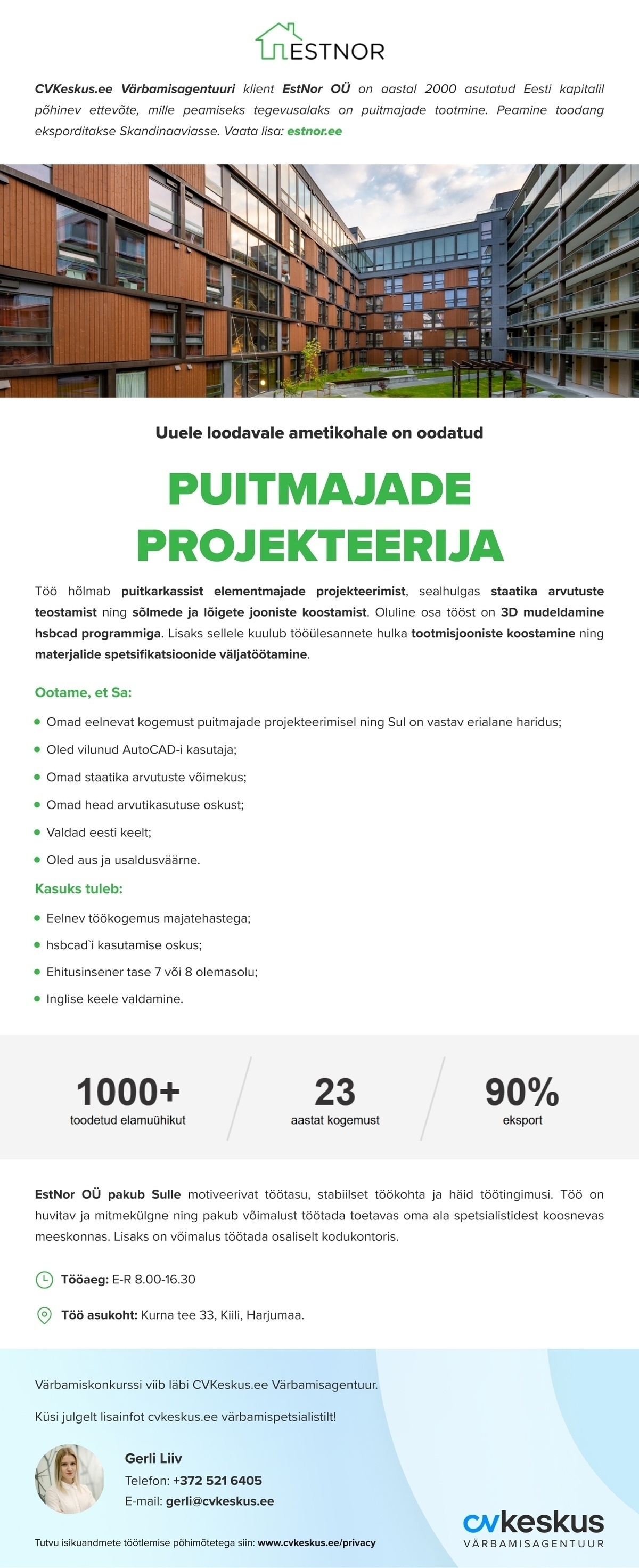 EstNor OÜ PUITMAJADE PROJEKTEERIJA