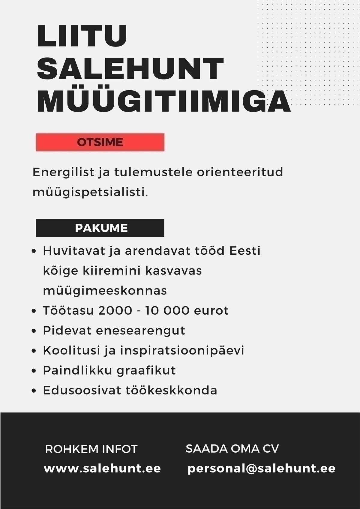 OÜ Salehunt Müügiesindaja