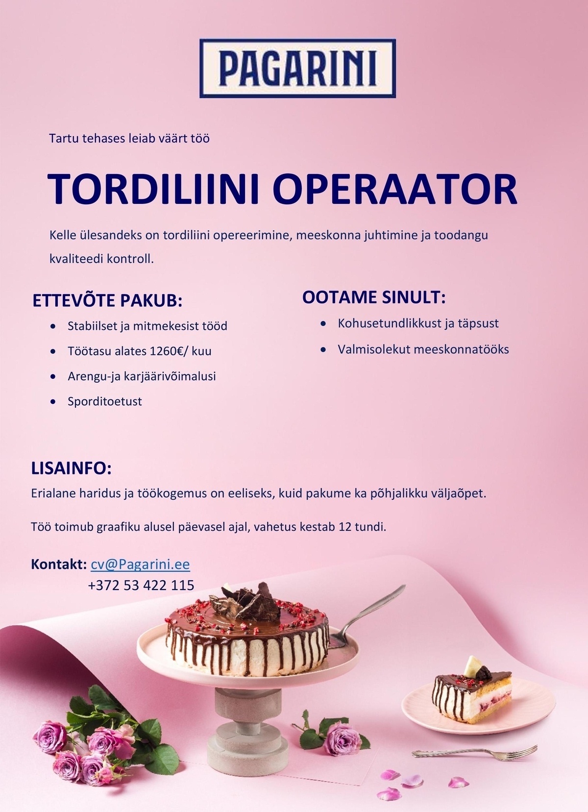 Pagarini OÜ Tordiliini operaator