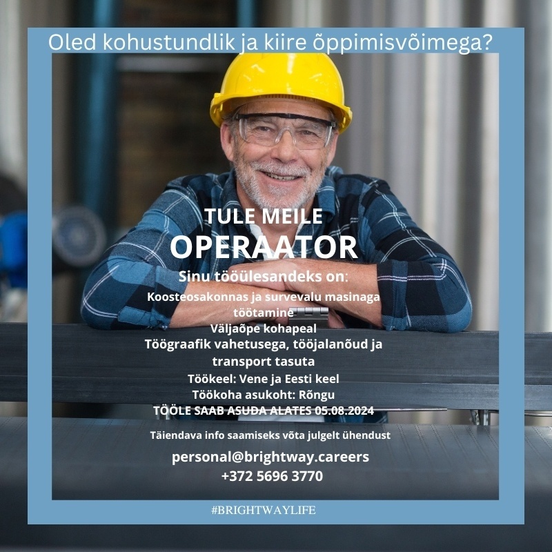 BRIGHTWAY OÜ Operaator