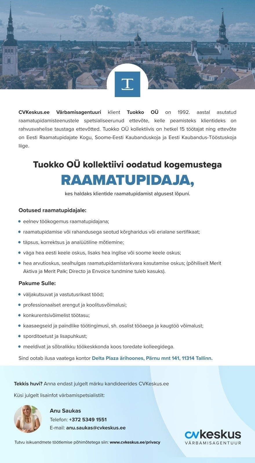 Tuokko OÜ Raamatupidaja