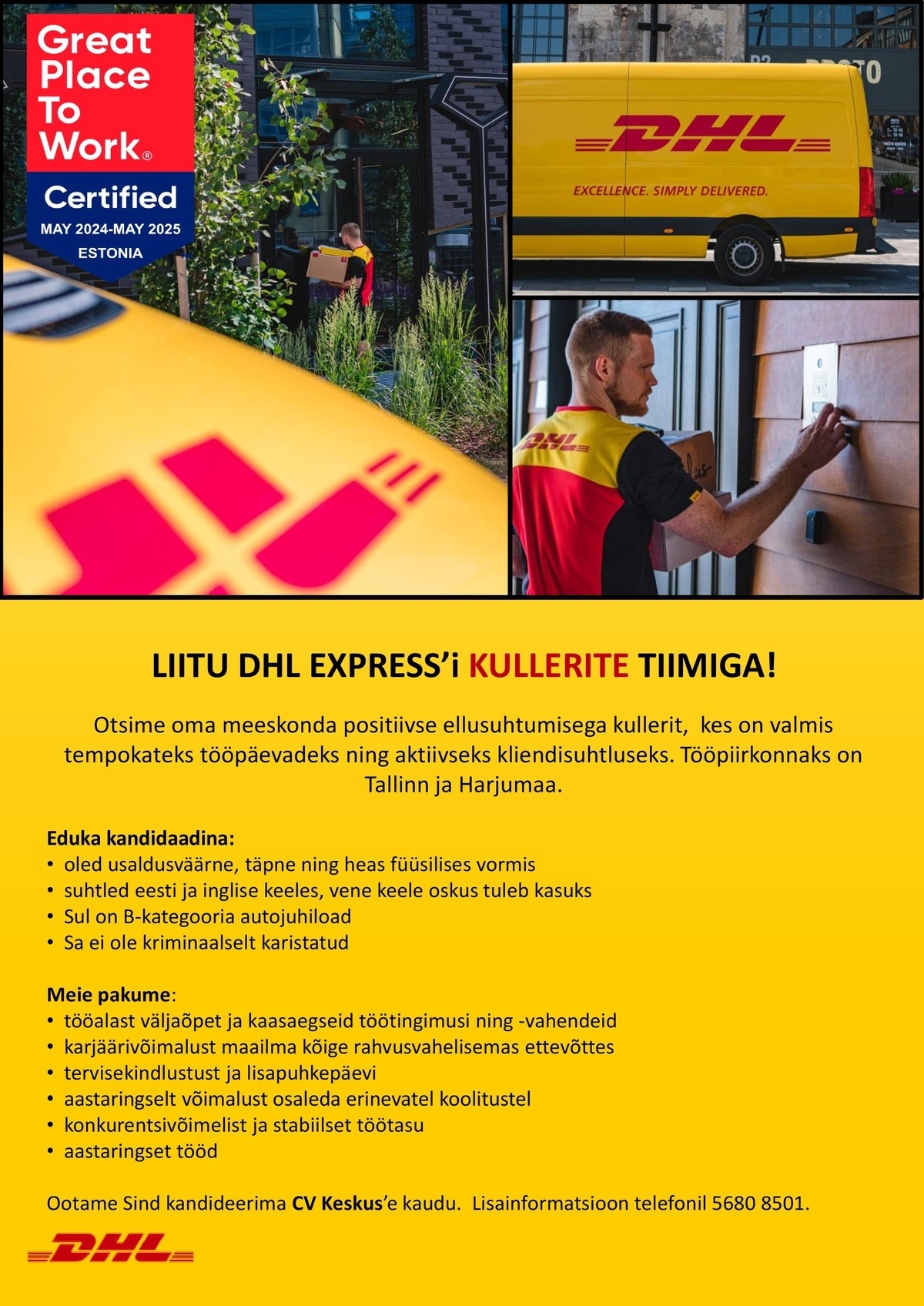 DHL Express Estonia AS Kuller (Tallinn ja Harjumaa)