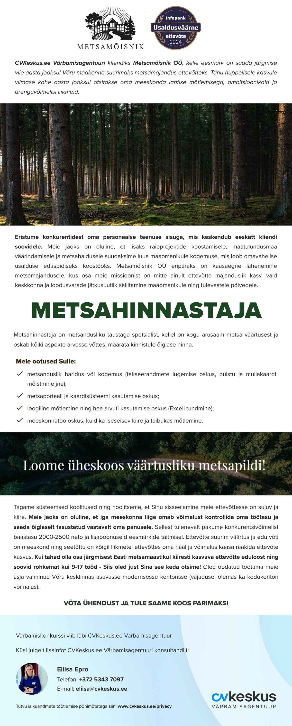 Metsamõisnik OÜ METSAHINNASTAJA