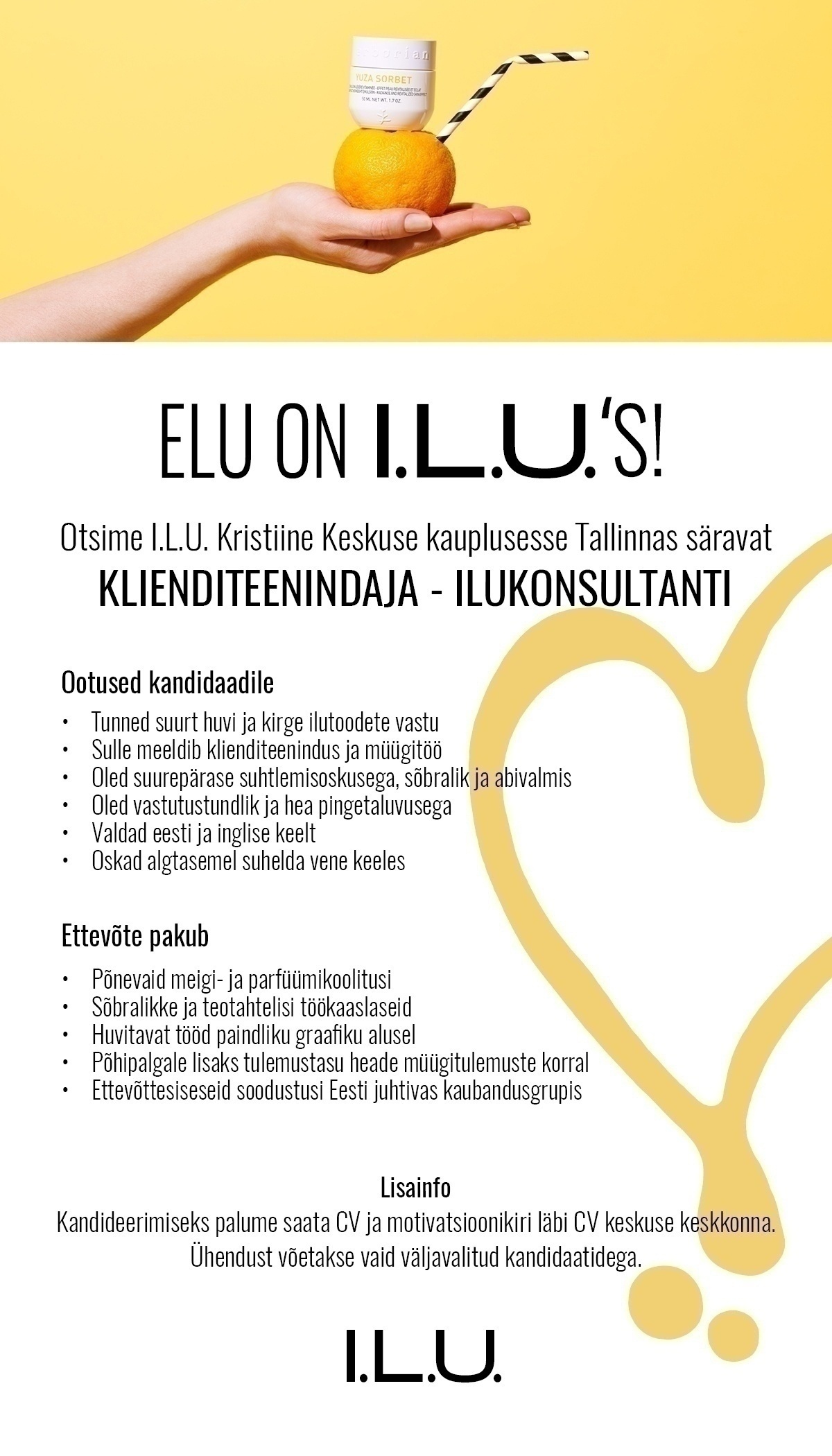 TKM BEAUTY EESTI OÜ KLIENDITEENINDAJA - ILUKONSULTANT Kristiine Keskus