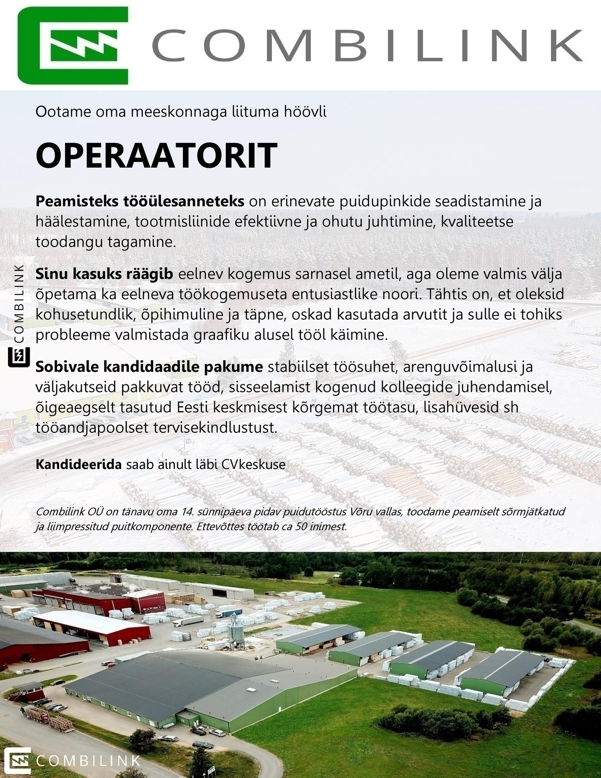 Combilink OÜ Operaator