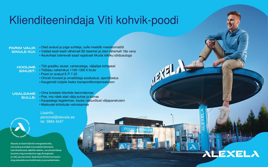 AS Alexela Klienditeenindaja Viti kohvik-poodi