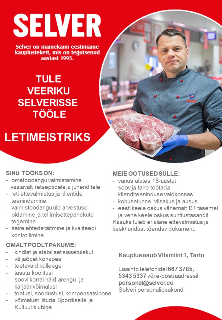 Selver Letimeister Veeriku Selveris