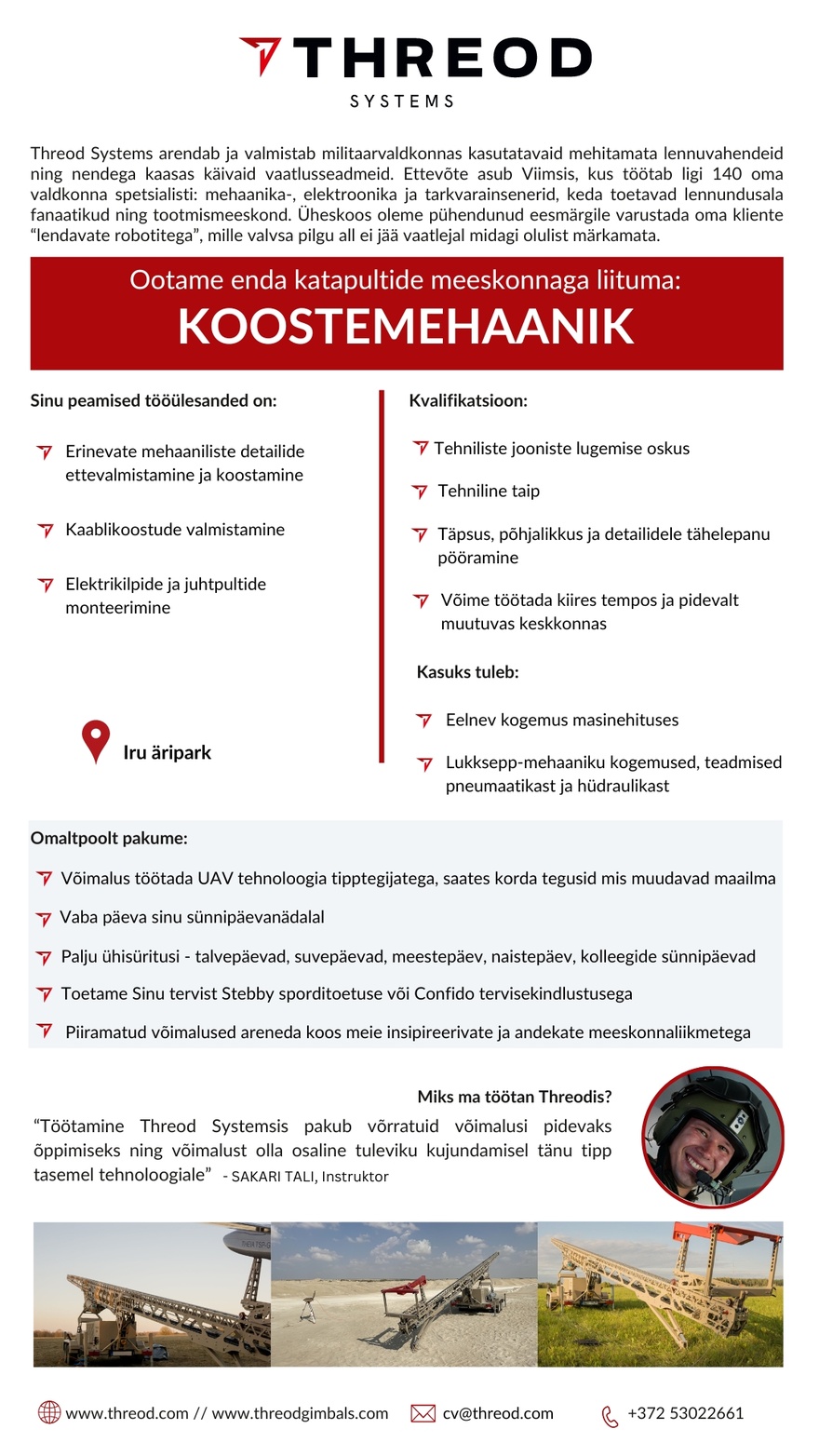 Threod Systems AS KOOSTEMEHAANIK