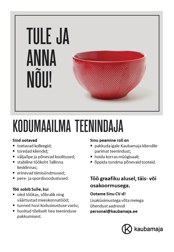 Kaubamaja Kodumaailma teenindaja