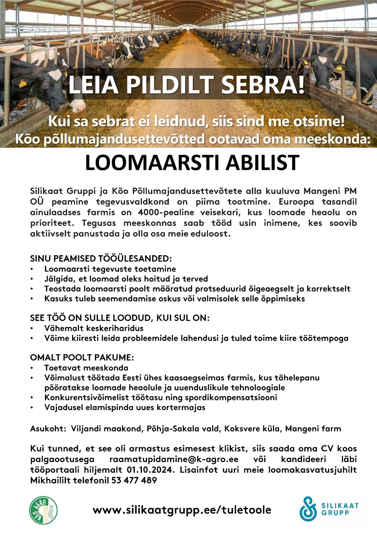 Mangeni PM OÜ Loomaarsti abiline