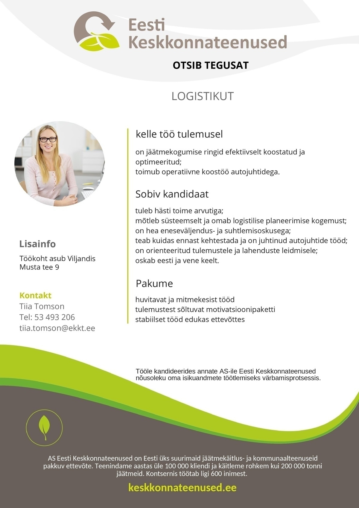 Eesti Keskkonnateenused AS Logistik