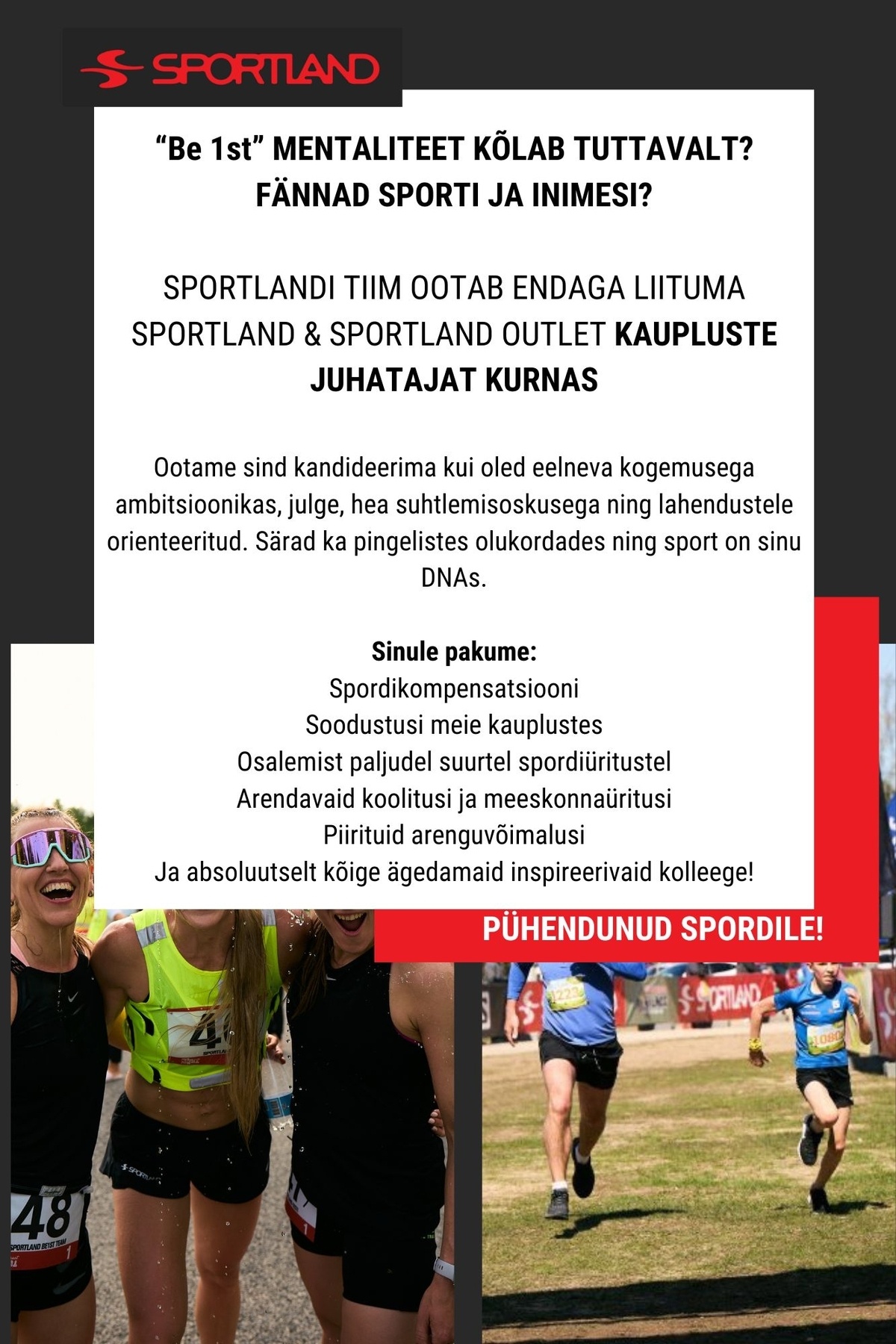 Sportland Eesti Sportland & Sportland Outlet Kurna park juhataja