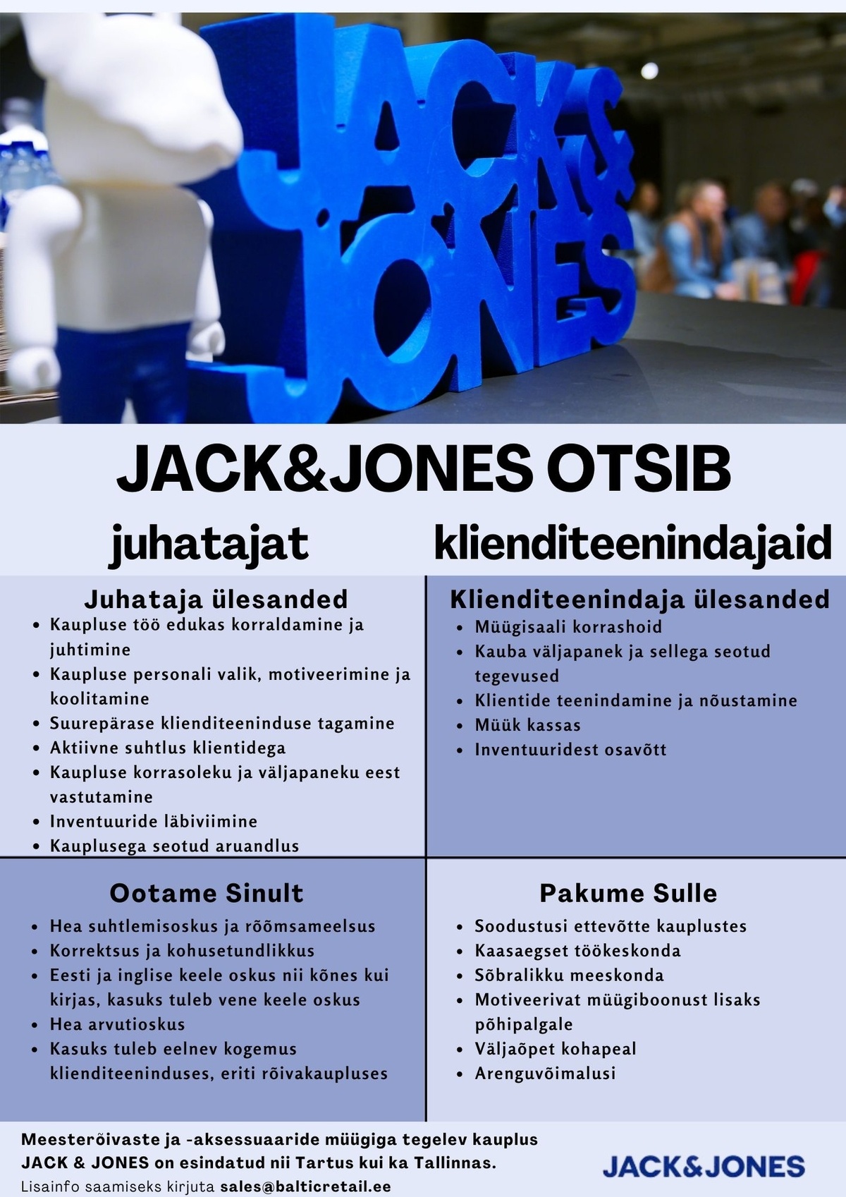 OÜ Baltic Retail JACK&JONES rõivakauplus