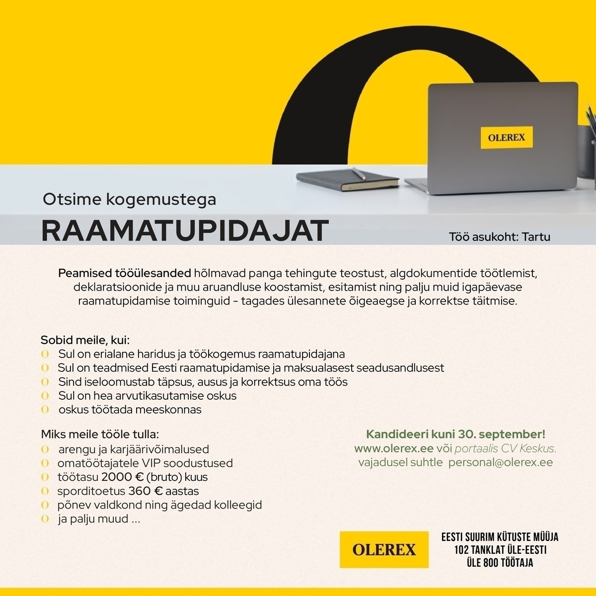 Olerex AS Raamatupidaja