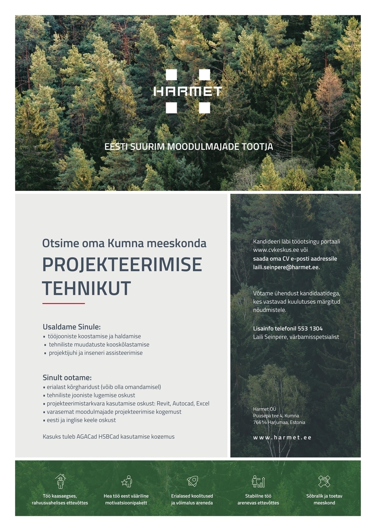 Harmet OÜ Projekteerimise tehnik