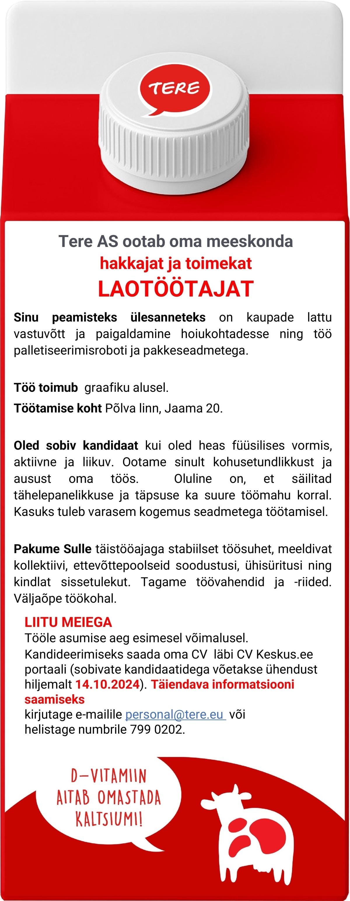 Tere AS Laotöötaja