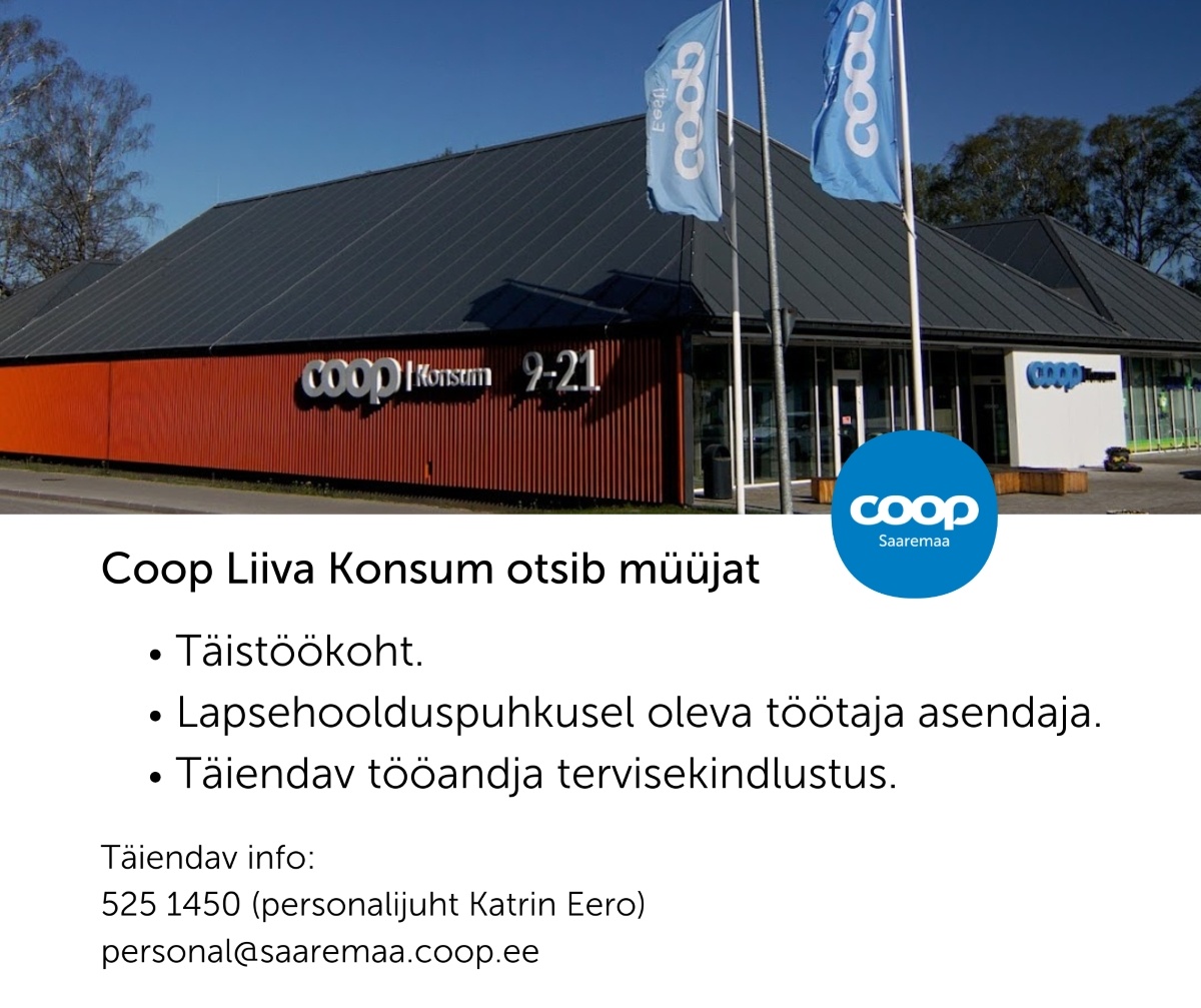 Saaremaa Tarbijate Ühistu Müüja Liiva Konsumisse (Coop Saaremaa)